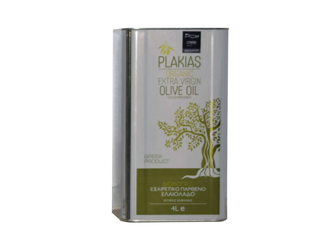 PLAKIAS OLIVE OIL ORGANIC EXTRA VIRGIN 5L