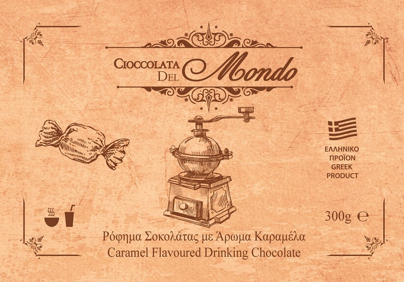 CARAMEL DRINKING CHOCOLATE POWDER