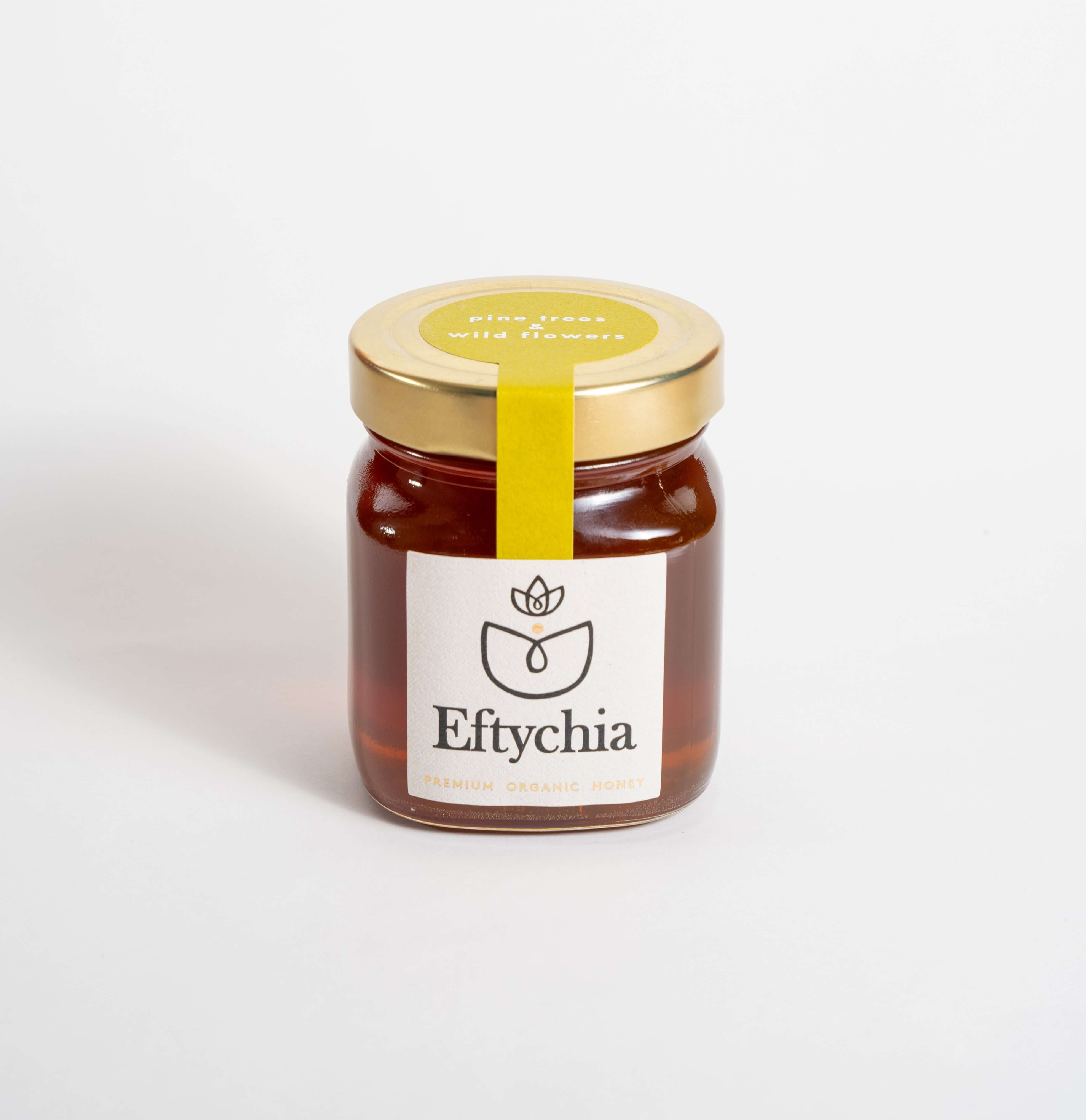 Organic honey from Pine trees and wild Flowers