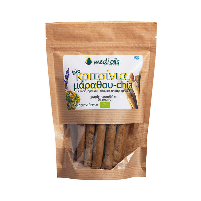 Fenel-Chia breadsticks, 150gr, organic, No Sugar-Preservatives