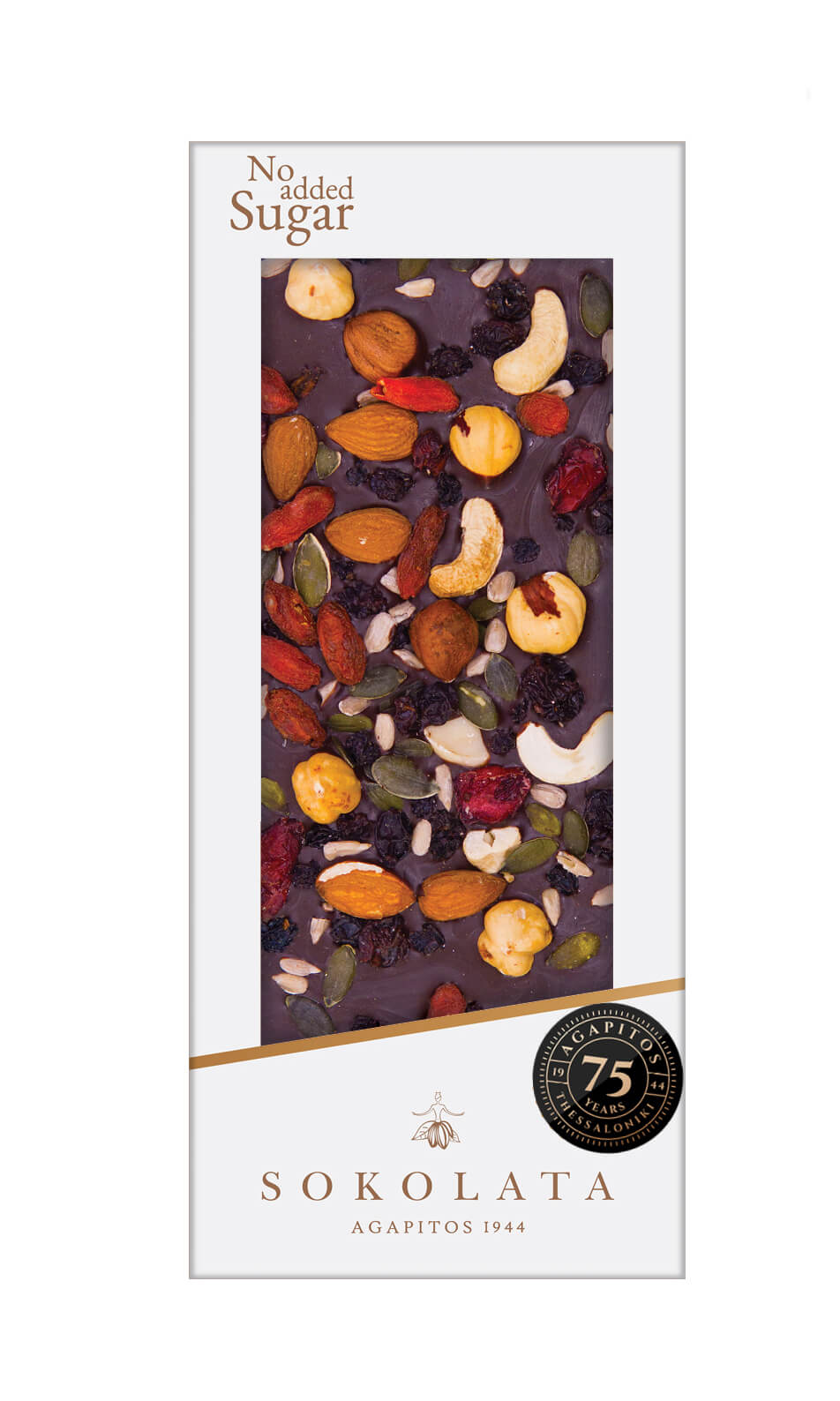 NO added SUGAR Dark Chocolate & Nut Mix NO added SUGAR Dark Chocolate & Nut Mix