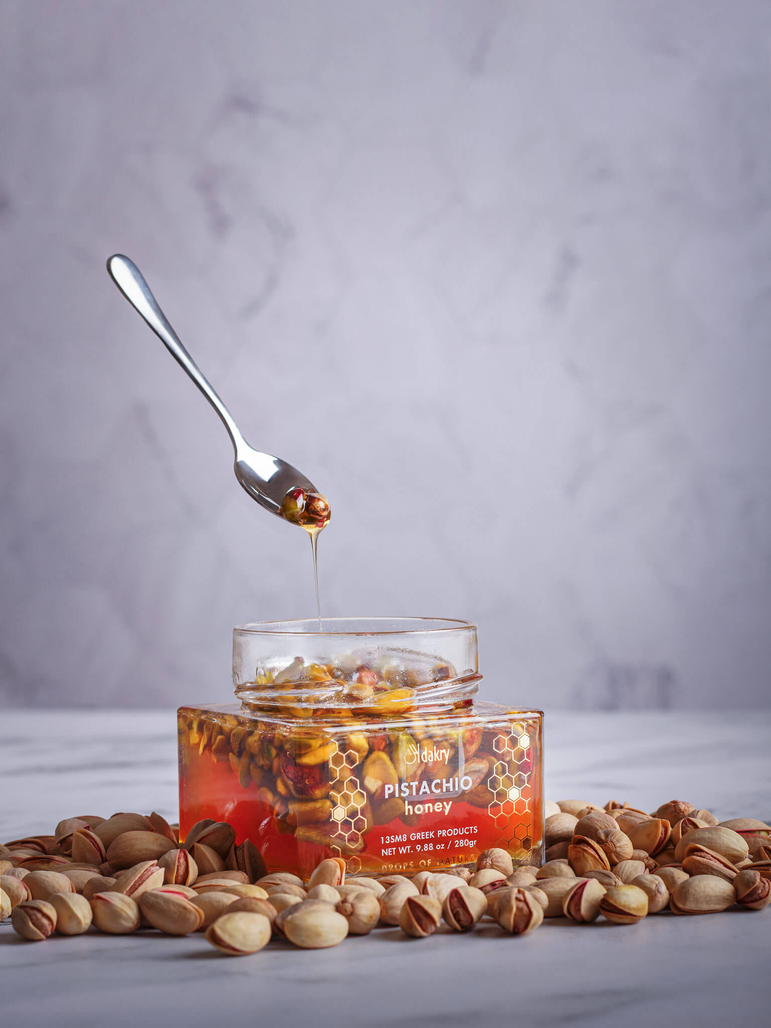 Μέλι Ανθούς Πορτοκαλιάς με Φυστίκι Αιγίνης