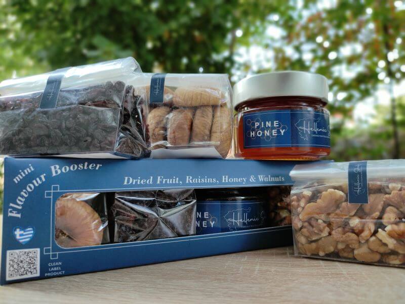 Mini Flavour Booster Dried Fruit, Raisins, Honey & Walnuts.