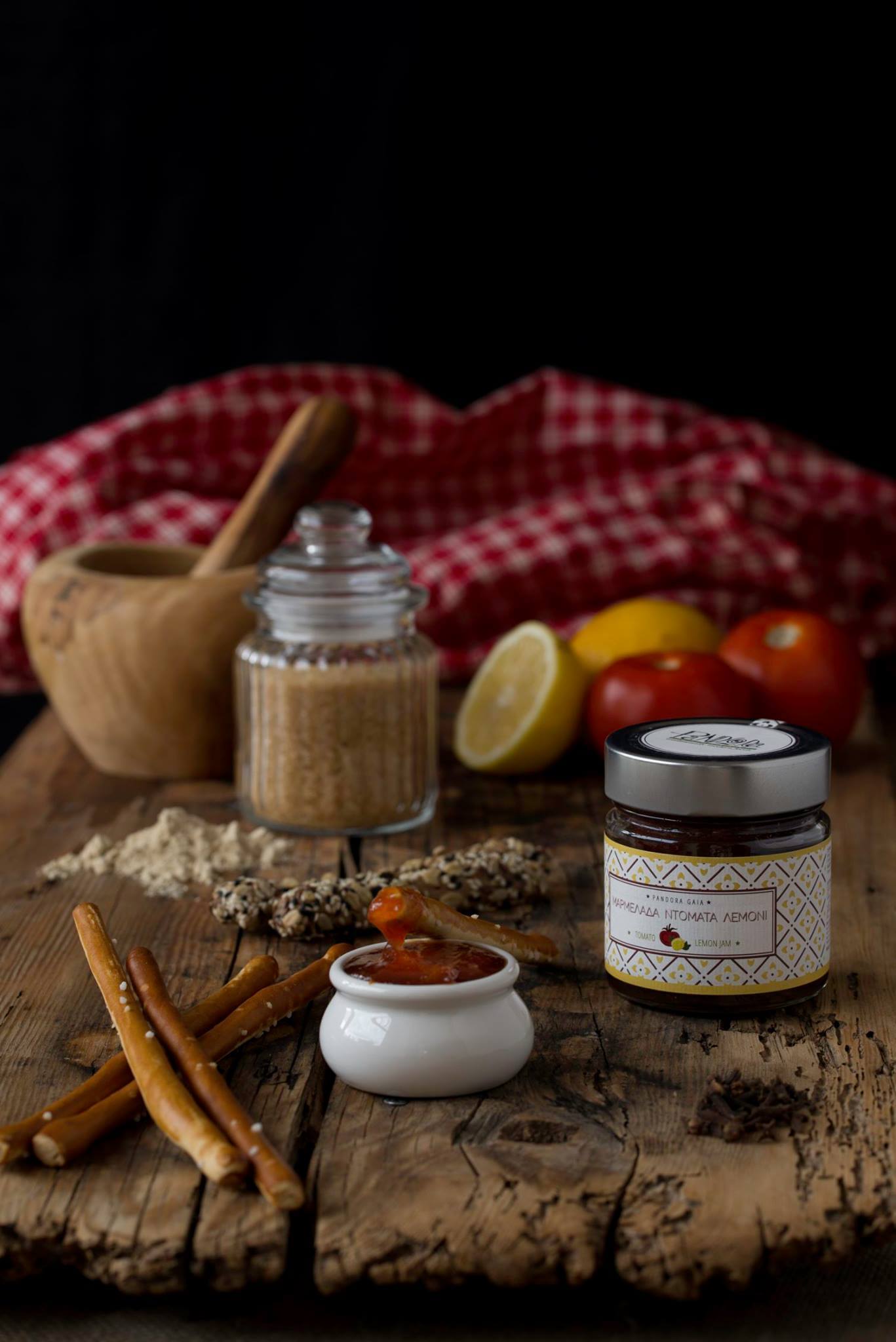 Μαρμελάδα ντομάτα με λεμόνι