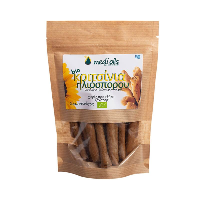 Sunflower breadsticks, organic, 150gr, No Sugar - preservatives