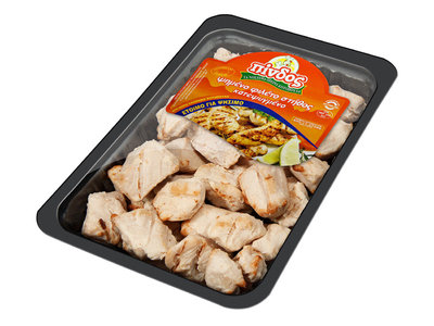 Baked bites of chicken breast