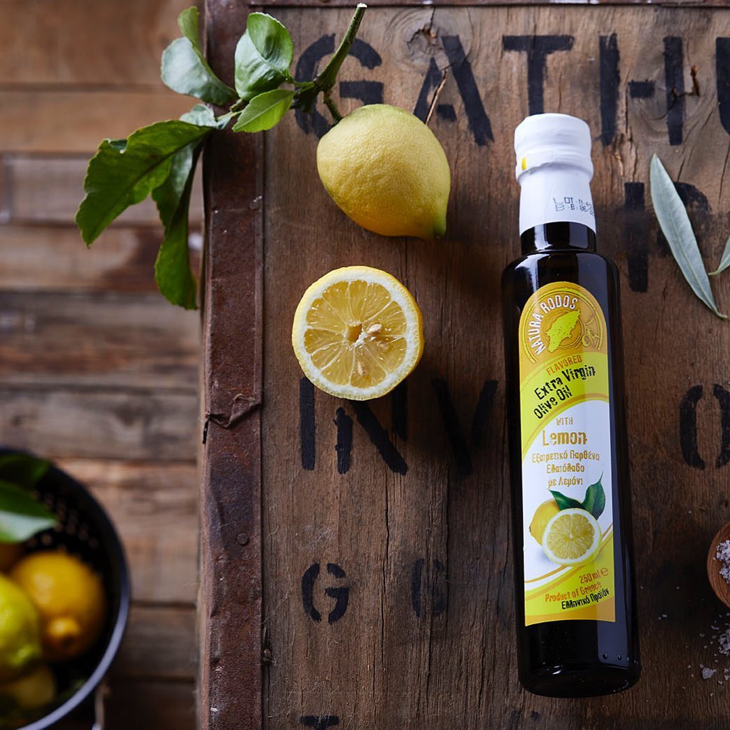 NATURA RODOS  250 ML   EVOO  WITH  LEMON