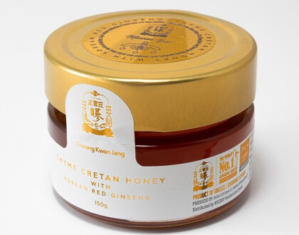Θυμαρίσιο μέλι Κρήτης με Red Ginseng Θυμαρίσιο μέλι Κρήτης με Red Ginseng