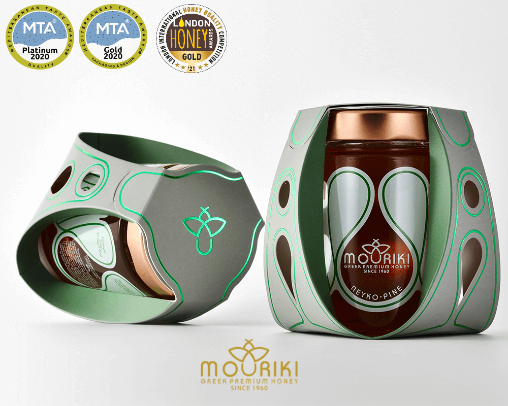 Μouriki Greek Premium Honey Mέλι Πεύκου Θάσου (χάρτινη συσκευασία)