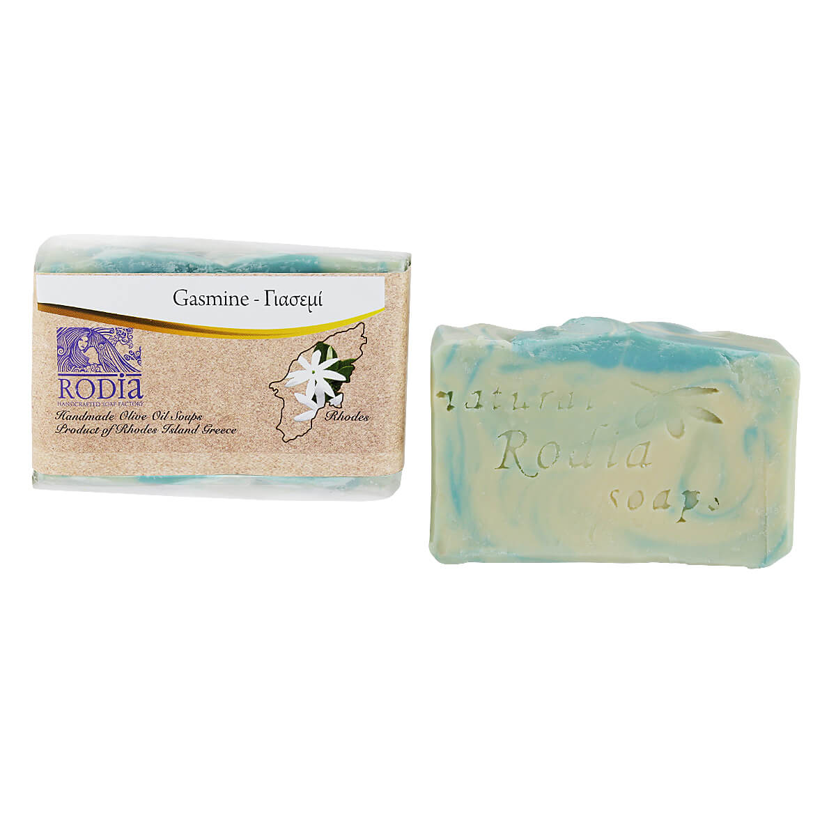 Olive oil soap with fragrance of jasmine.
