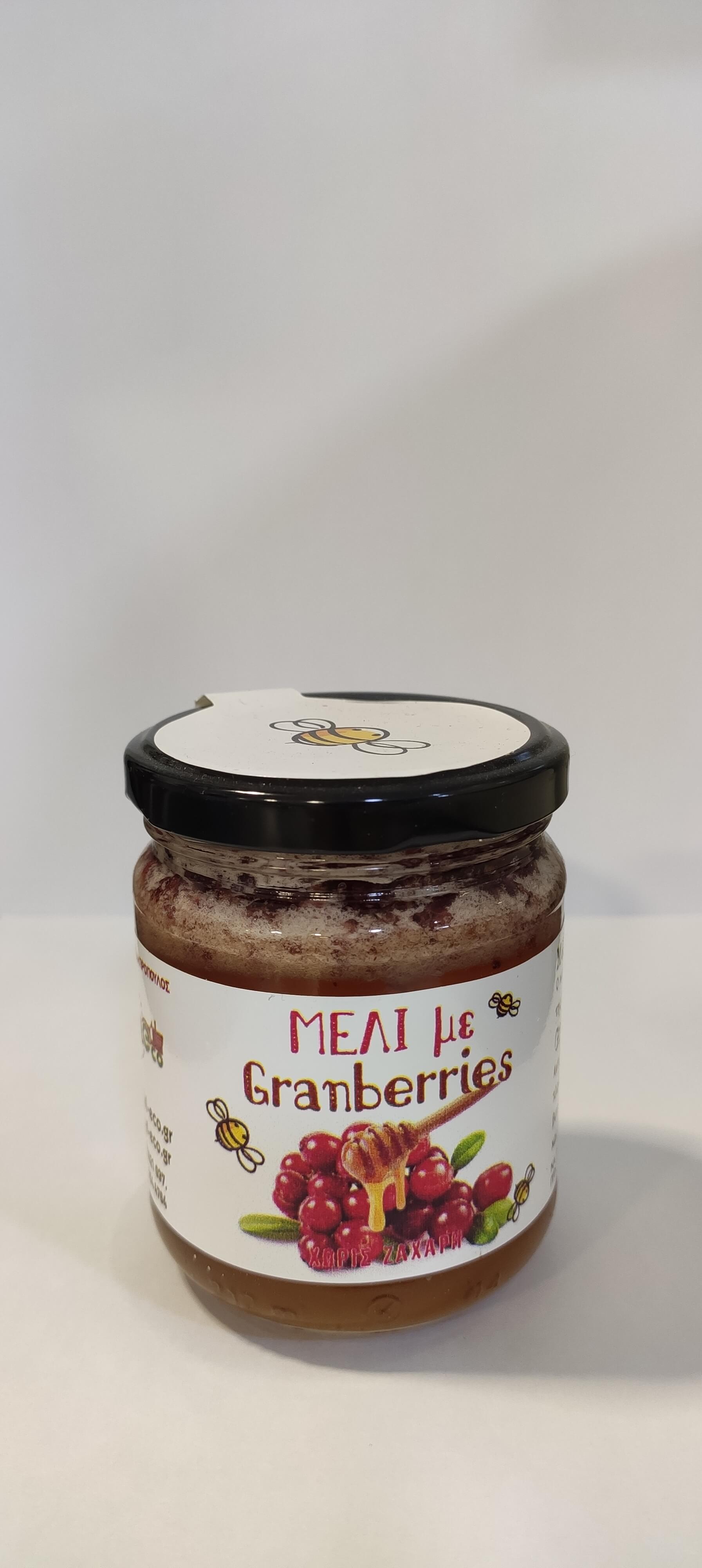 ΜΕΛΙ ΜΕ CRANBERRIES