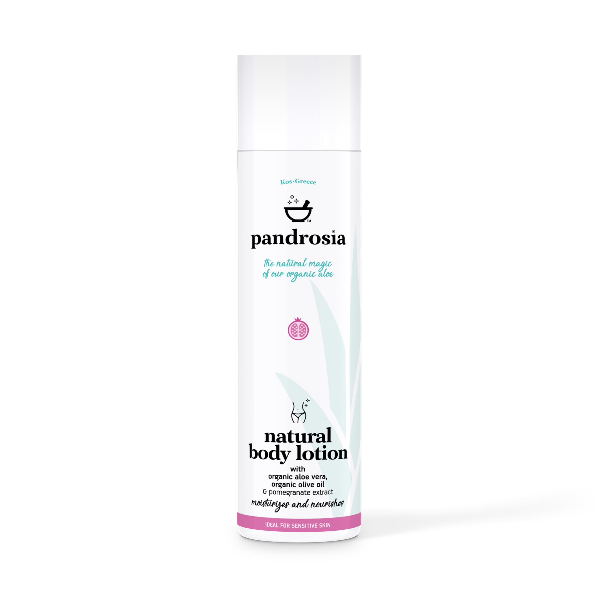 Φυσικό γαλάκτωμα σώματος με βιολογική αλόη, βιολογικό λάδι ελιάς & ρόδι Φυσικό γαλάκτωμα σώματος με βιολογική αλόη, βιολογικό λάδι ελιάς & ρόδι