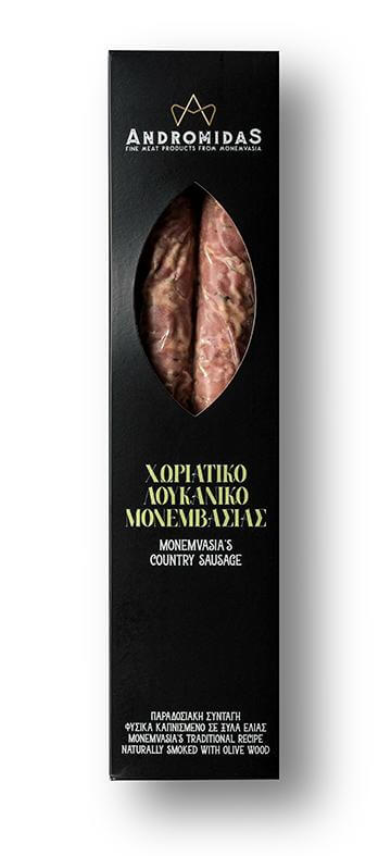 Χωριάτικο λουκάνικο Μονεμβασίας