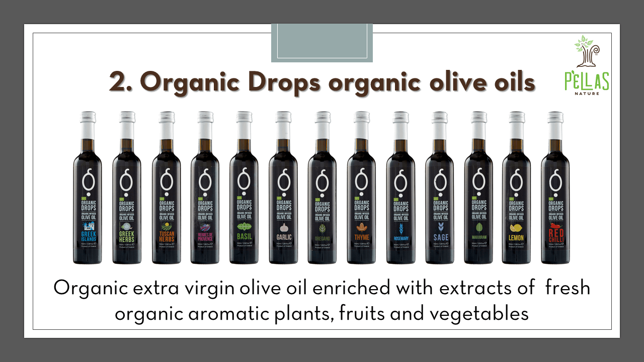 Organic Drops organic flavored olive oil
