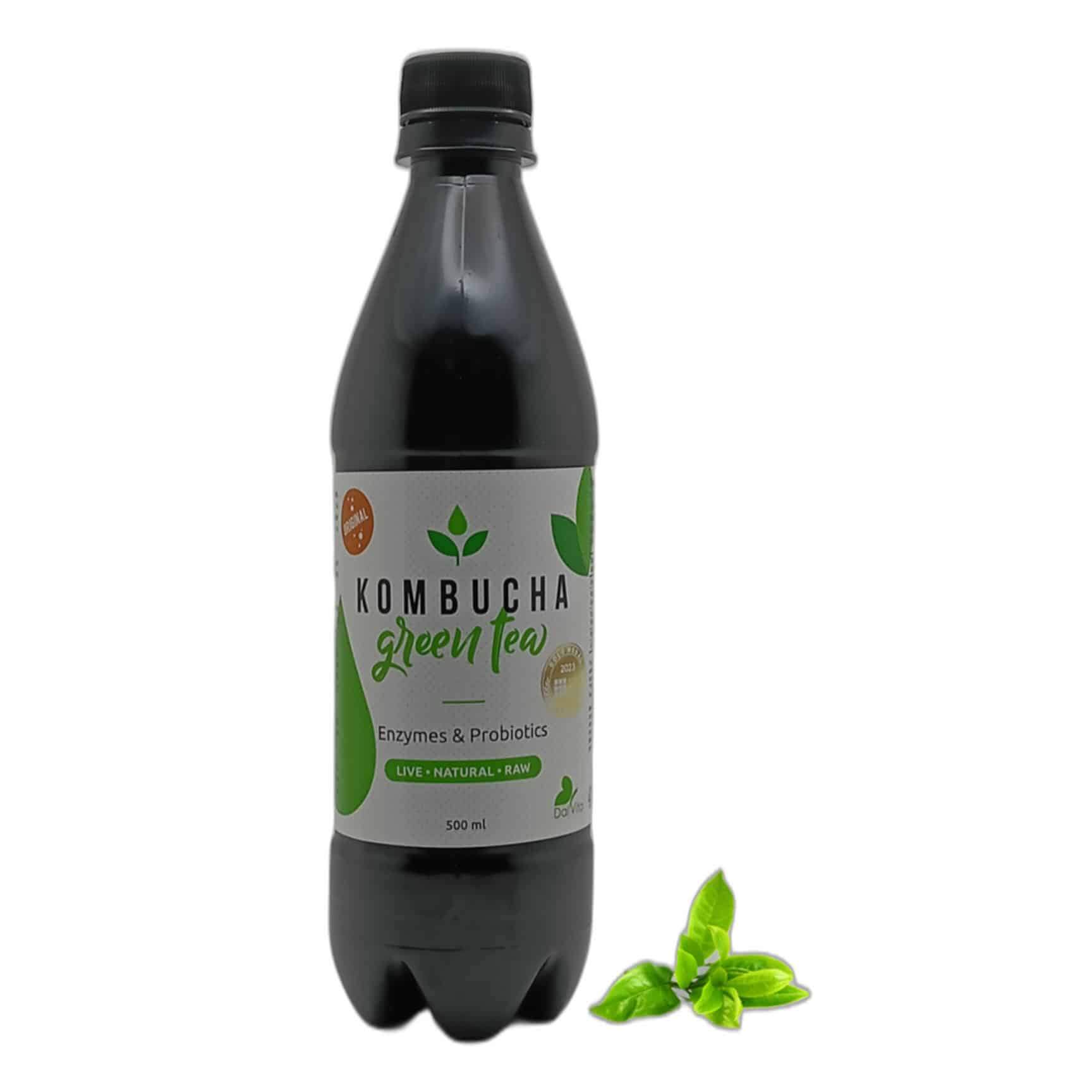 KOMBUCHA 0,5L ΜΕ ΓΕΥΣΗ ΠΡΑΣΙΝΟ ΤΣΑΪ