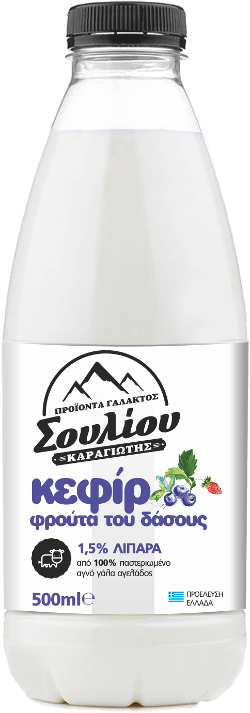 Κεφίρ με φρούτα του δάσους