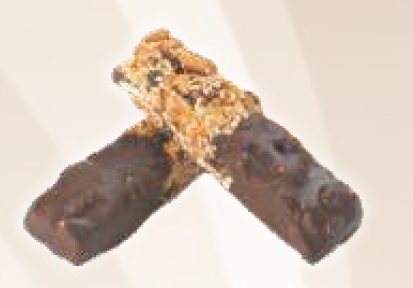 Cereal bar with chocolate