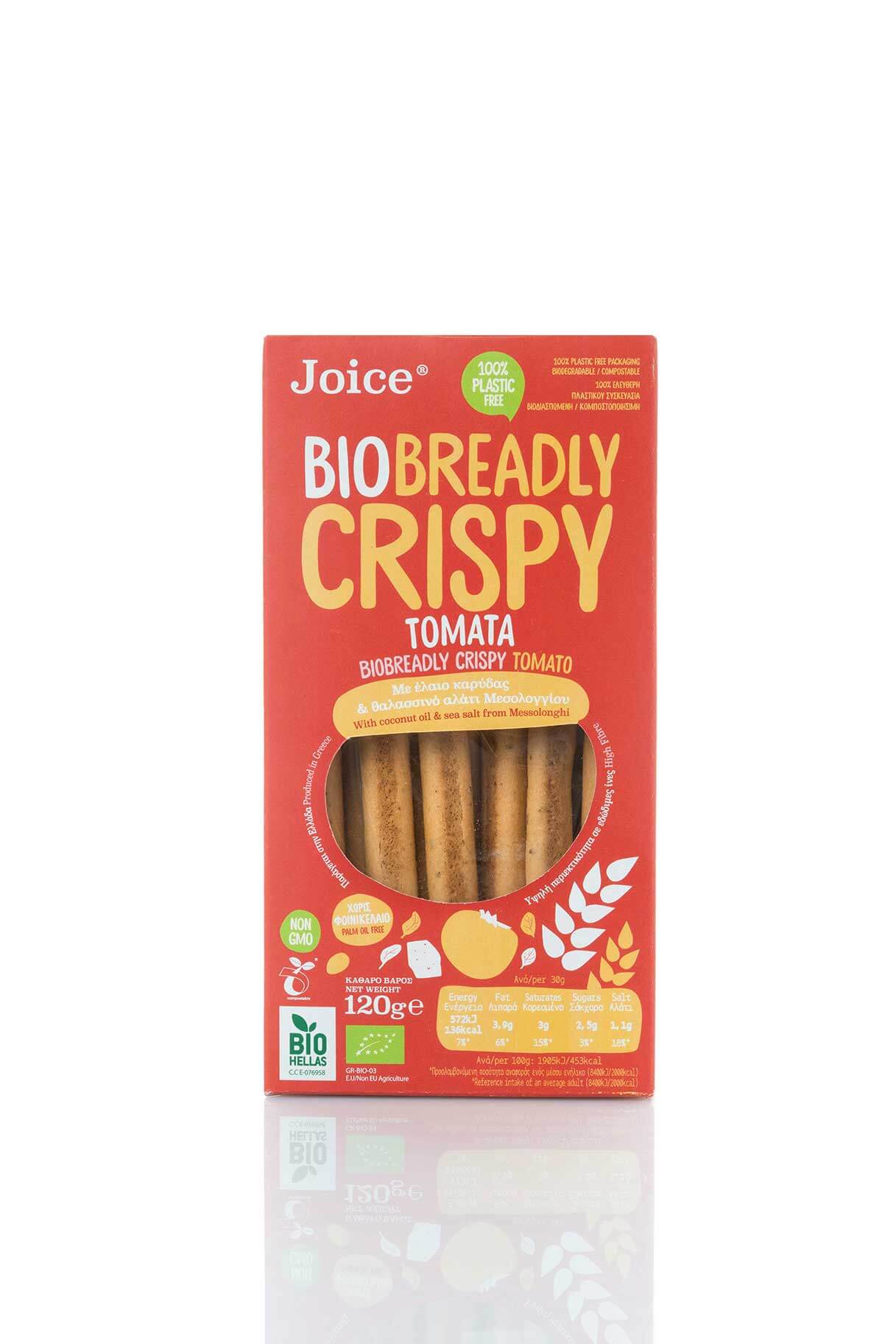 BIO BREADLY CRISPY  ΤΟΜΑΤΑ ΦΕΤΑ ΕΛΙΑ