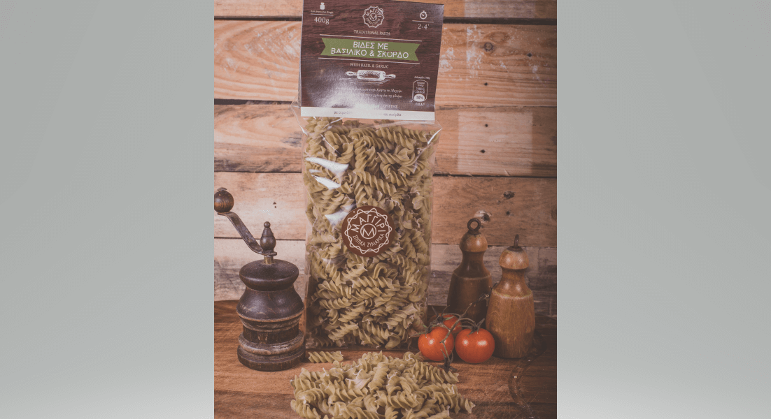 FUSILLI WITH BASIL AND GARLIC