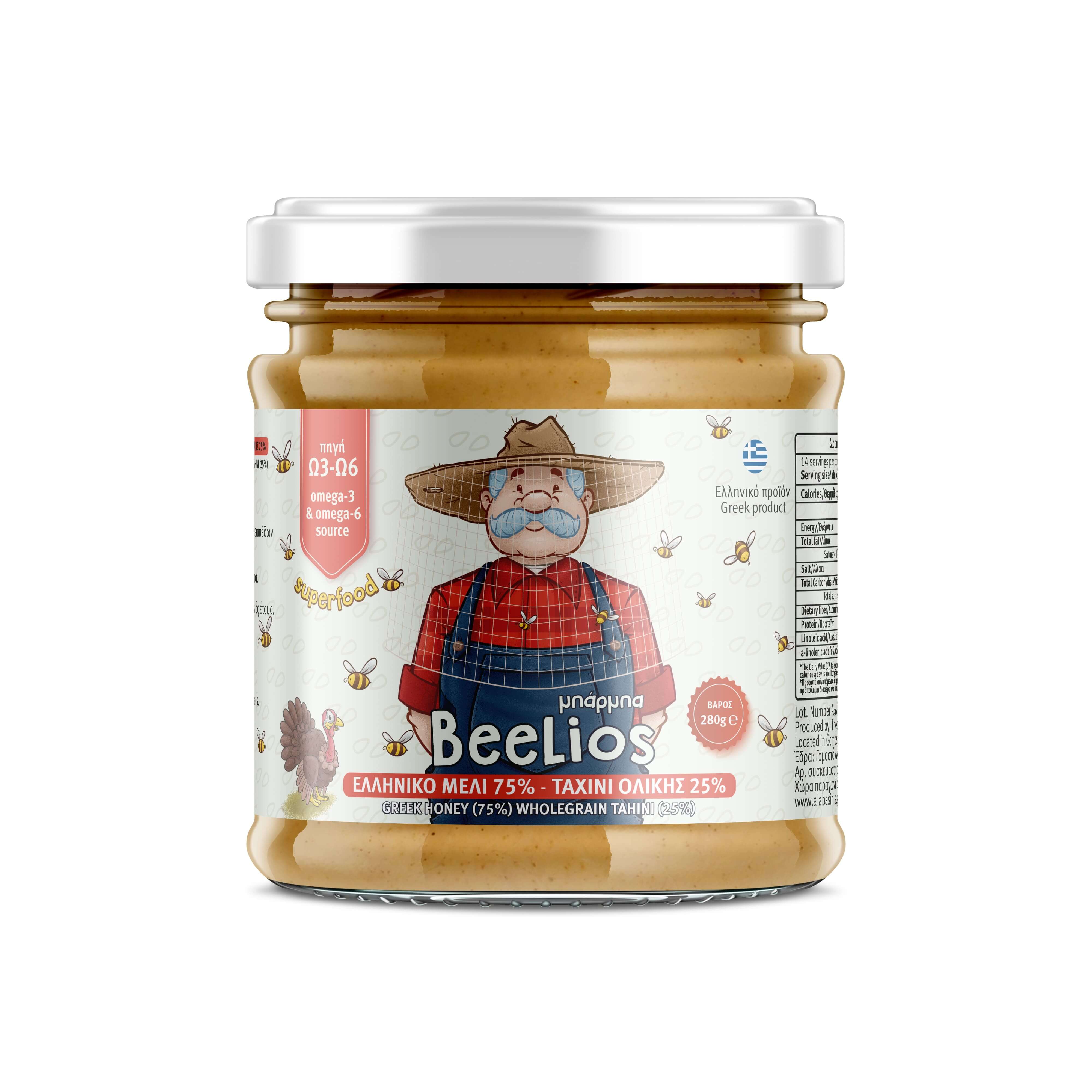 Μπάρμπα BeeLios(honey&wholegrain tahini)