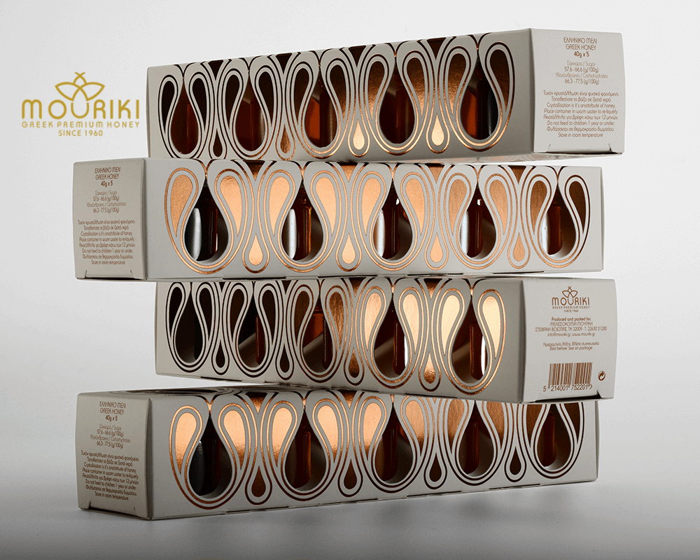 Μouriki Greek Premium Honey Πολυσυσκευασία Μελιού 5x40