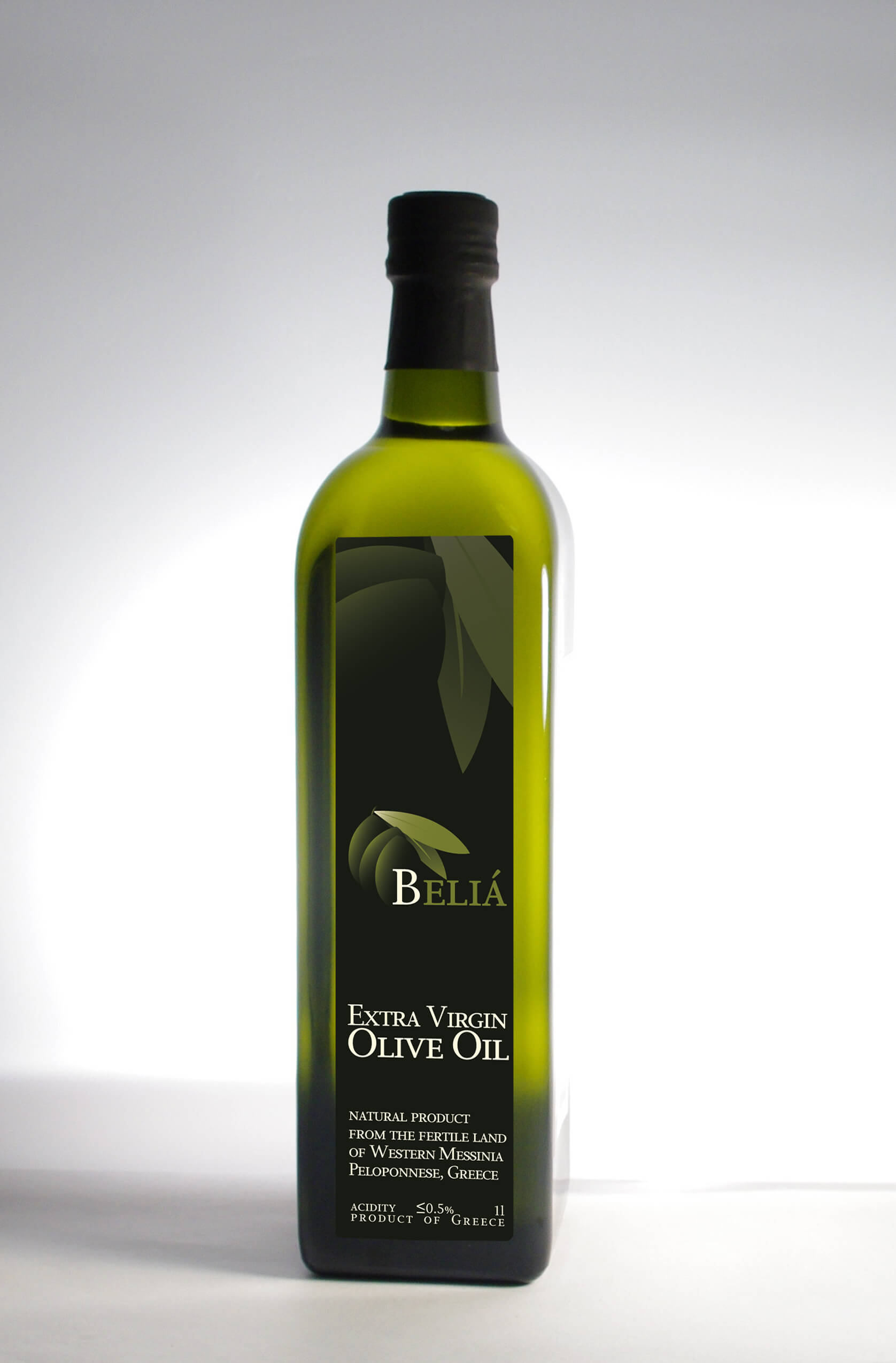 BELIÁ PREMIUM OLIVE OIL 1LT Marasca glass bottle