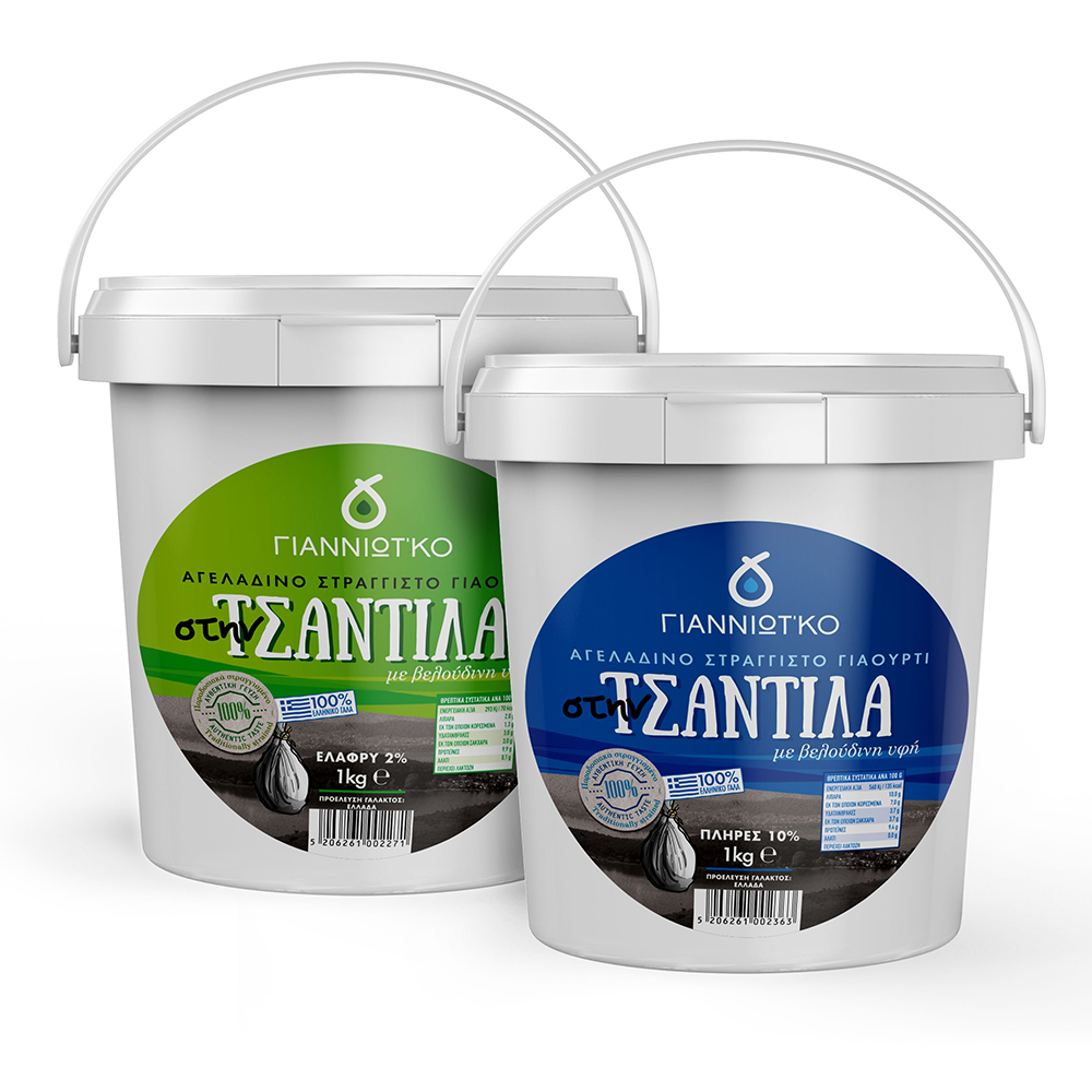 Γιαούρτι Γιαννιώτ'κο στην τσαντίλα 1kg Γιαούρτι Γιαννιώτ'κο στην τσαντίλα 1kg