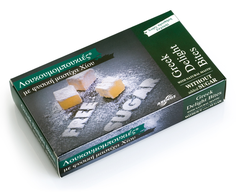 Λουκούμια ΧΩΡΙΣ ζάχαρη με φυσική Μαστίχα 150g