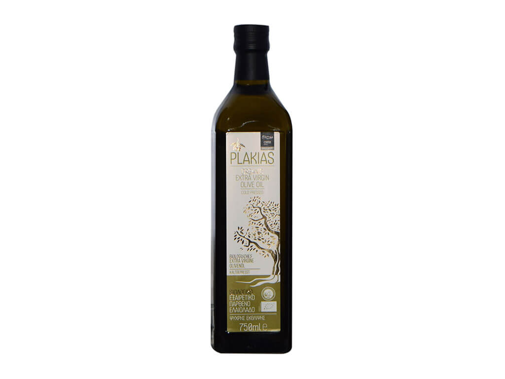 PLAKIAS OLIVE OIL ORGANIC EXTRA VIRGIN 750ml