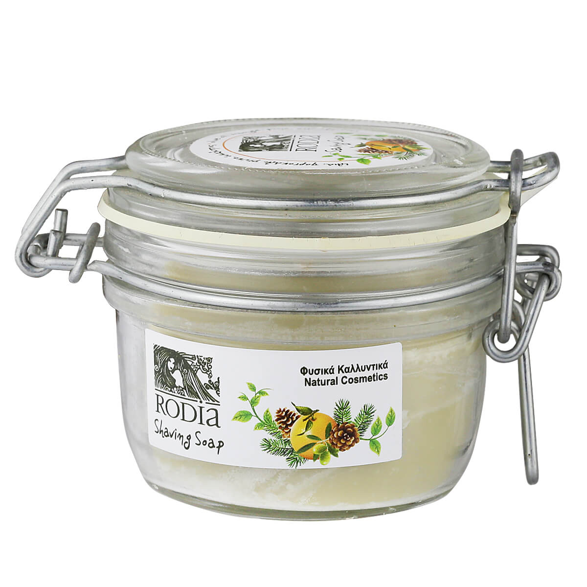 Shaving soap with a brush