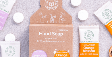 Handsoap tablets (set of 2X Orange Blossom and 2X Lavender)