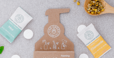 Handsoap tablets (set of 2X Mint and 2X Chamomile)
