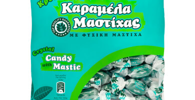 Καραμέλες κρυσταλλικές με φυσική Μαστίχα. Σακουλάκι 230g