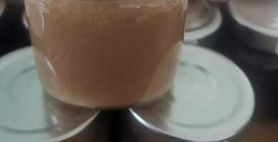 honey cream with hazelnut