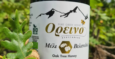 Organic Oak Honey Evrytania