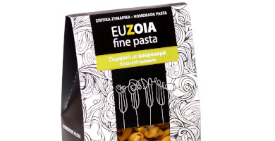 Turned pasta with turmeric, 400gr