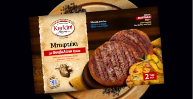 KERKINI FARM - Μπιφτέκια με Βουβαλίσιο Κρέας 450gr