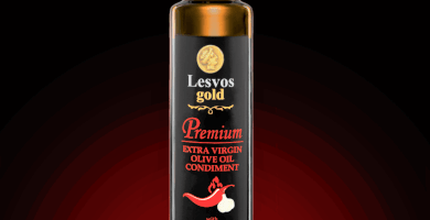 LESVOS GOLD Premium ΑΡΤΗΜΑ Εξτρα Παρθένου Ελαιολάδου με Τσίλι & Σκόρδο