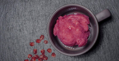 Pomegranate sorbet