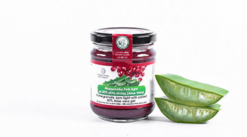 Pomegranate jam light with 30% aloe