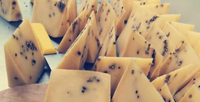 Graviera cheese with pepper