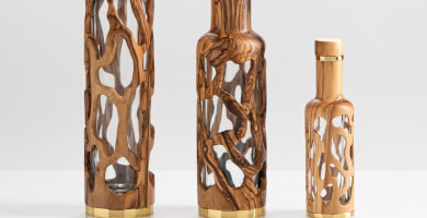 ΞΥΛΙΝΟ ΜΠΟΥΚΑΛΙ ΑΠΟ ΕΛΙΑ - 200 ML - ΣΧΕΔΙΟ ΡΙΖΑ Φωτογραφία 