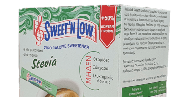 Sweet n low Στέβια 100 στικς