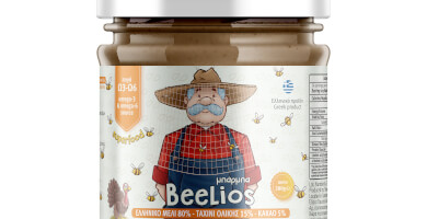 Μπάρμπα BeeLios (honey,wholegrain tahini&cocoa)