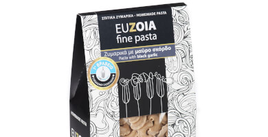 Pasta Rigati with black garlic, 400gr