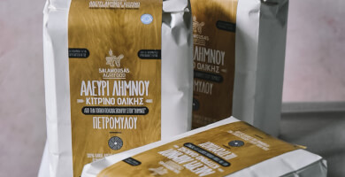 Αλεύρι Λήμνου Κίτρινο ολικής Πετρόμυλου