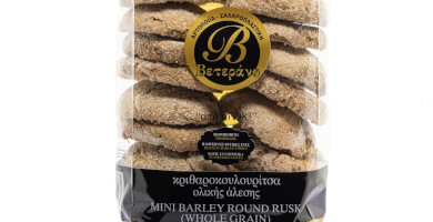 Mini Round Barley Rusk Whole Grain