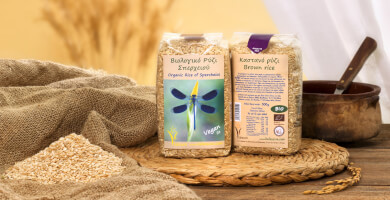 Brown Organic Rice of Spercheios