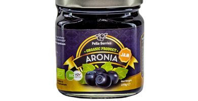 Pella Berries Χειροποίητη Οργανική Μαρμελάδα Αρώνια
