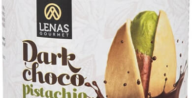 Dark chocolate spread with pistachio